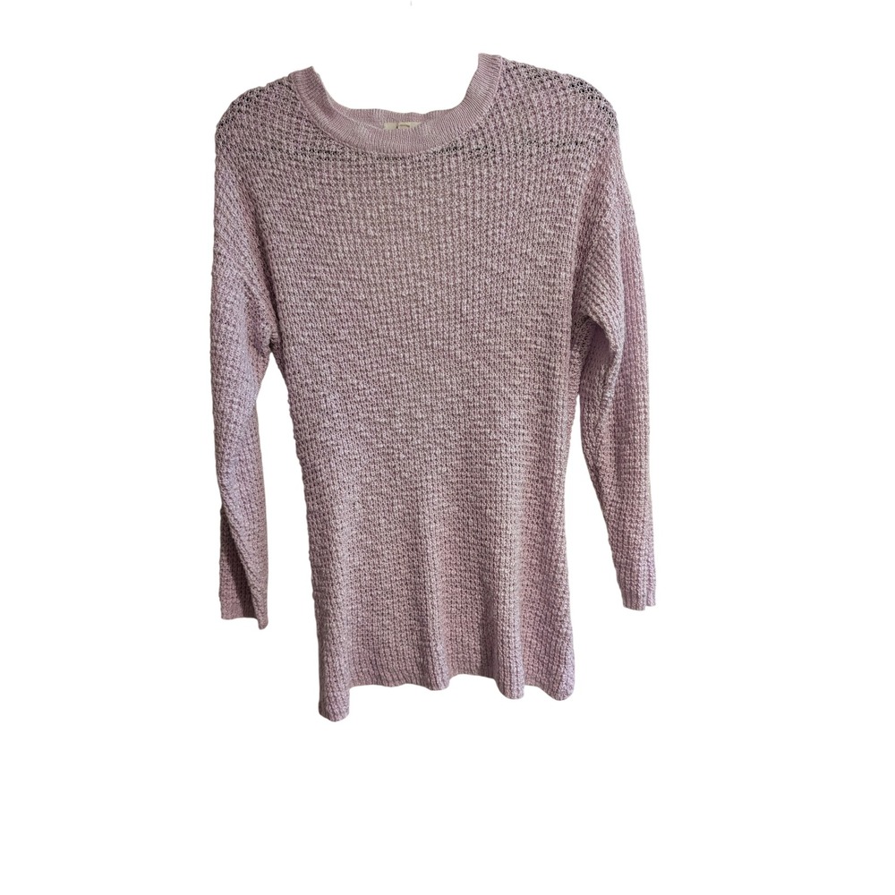 Le Lis Open Back Twist Sweater Womens Small Lavender Purple Balletcore Knit
